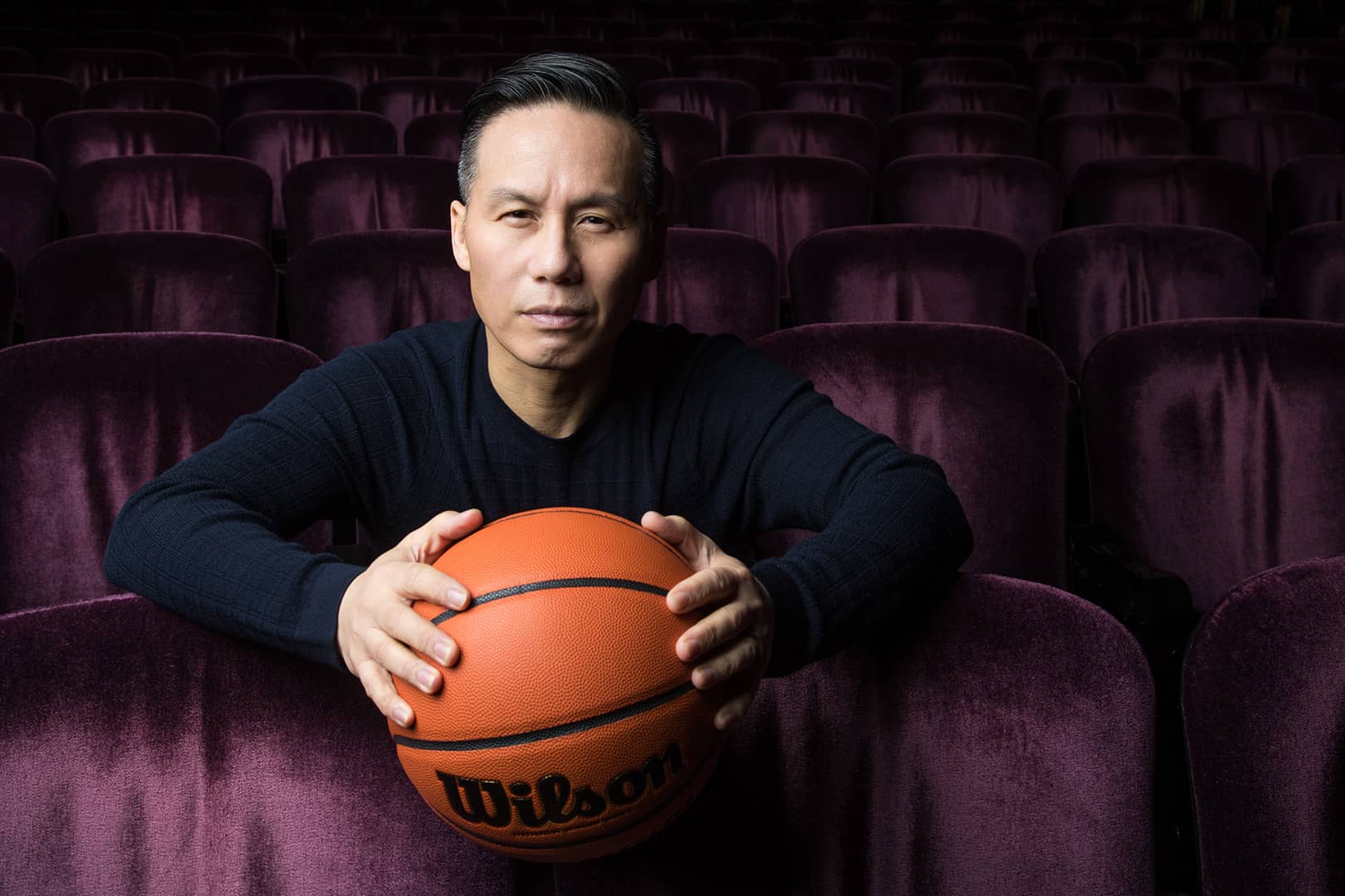 Portrait of BD Wong when he was starring in Lauren Yee's The Great Leap at A.C.T.