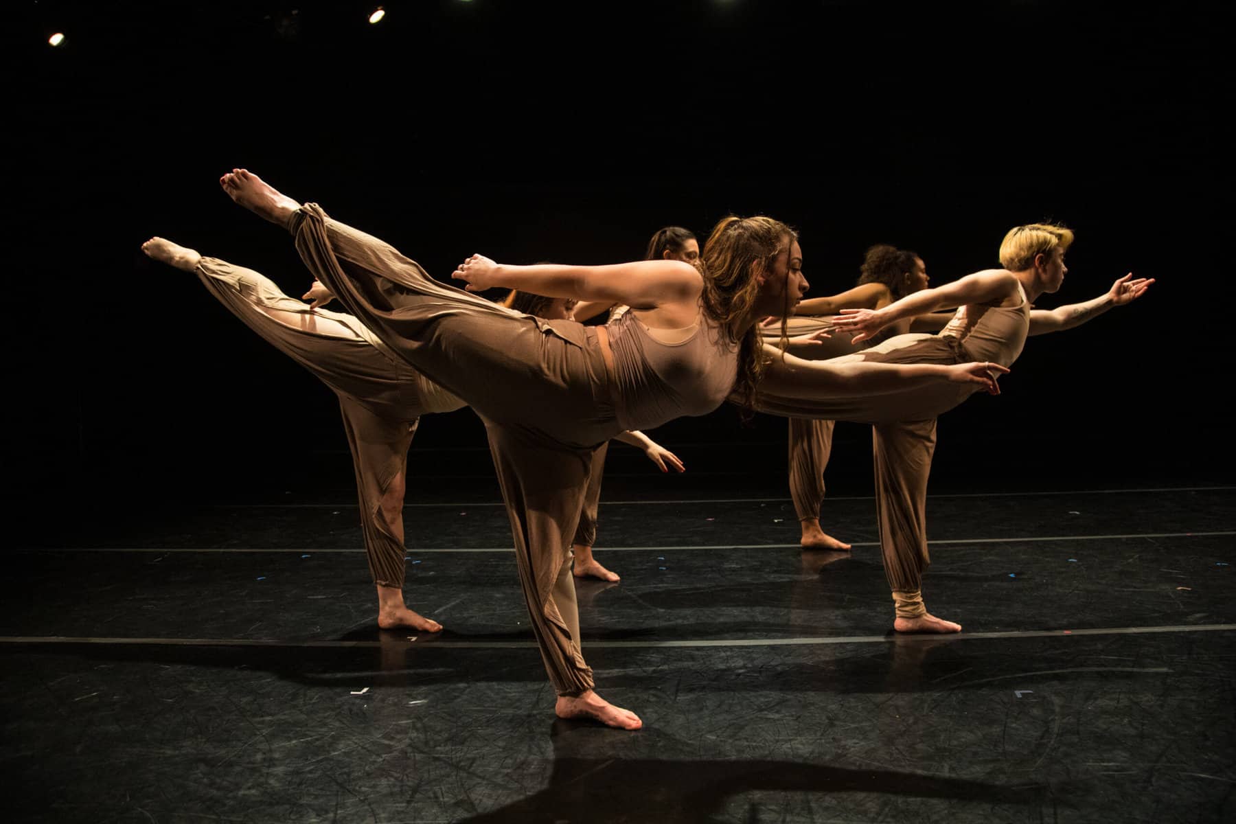 Dancers in a performance at University of San Francisco